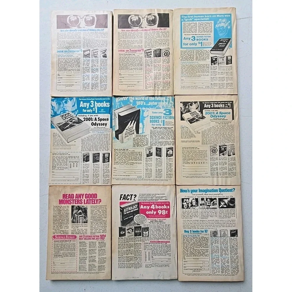 Analog Science Fiction Science Fact and Fiction 1960-75 Magazines Lot of 40 TSD8